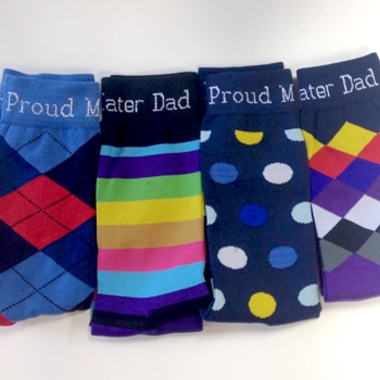 Proud Mater Dad sock giveaway winners