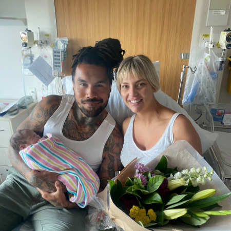 Rugby player marks milestone at Mater Mothers’ Hospital