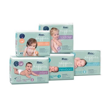 Mater Nappies' range grows to five sizes