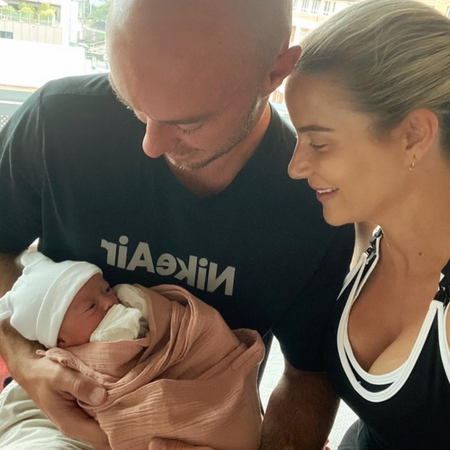 Tears of joy as Australian cricketer welcomes baby Lily