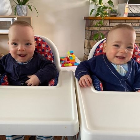 Twins Callan and Henry thriving after TTTS